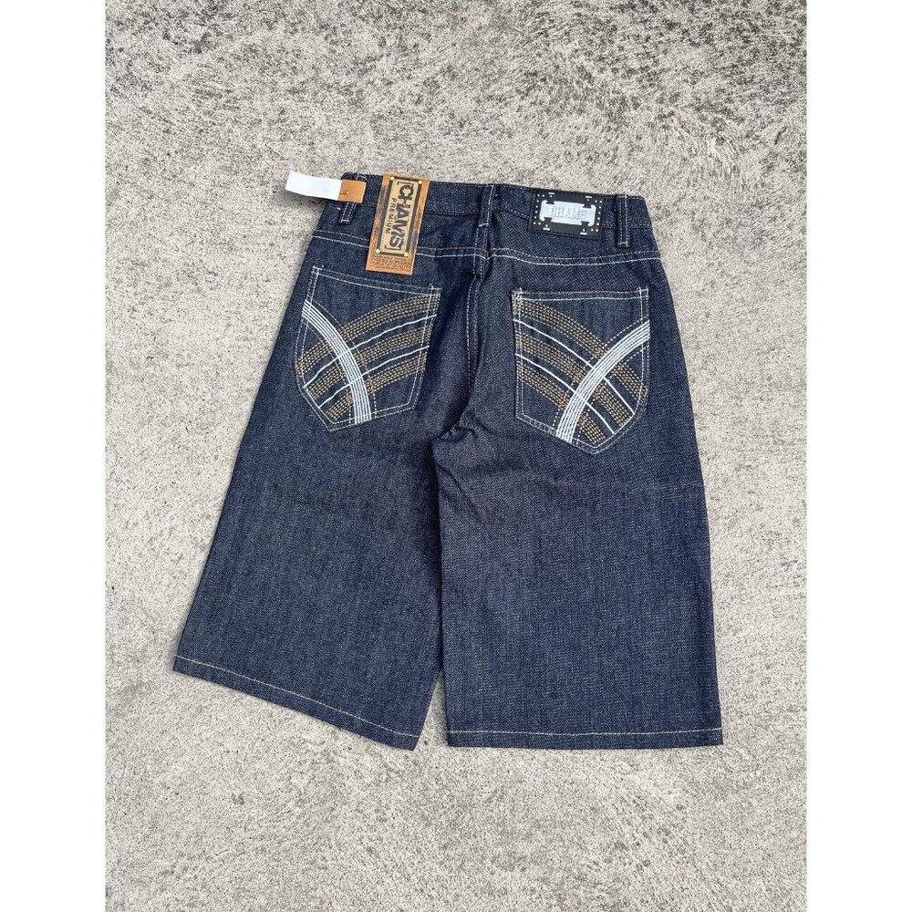 NEW Crazy Vintage Y2K Chams Premium Baggy Denim Shorts